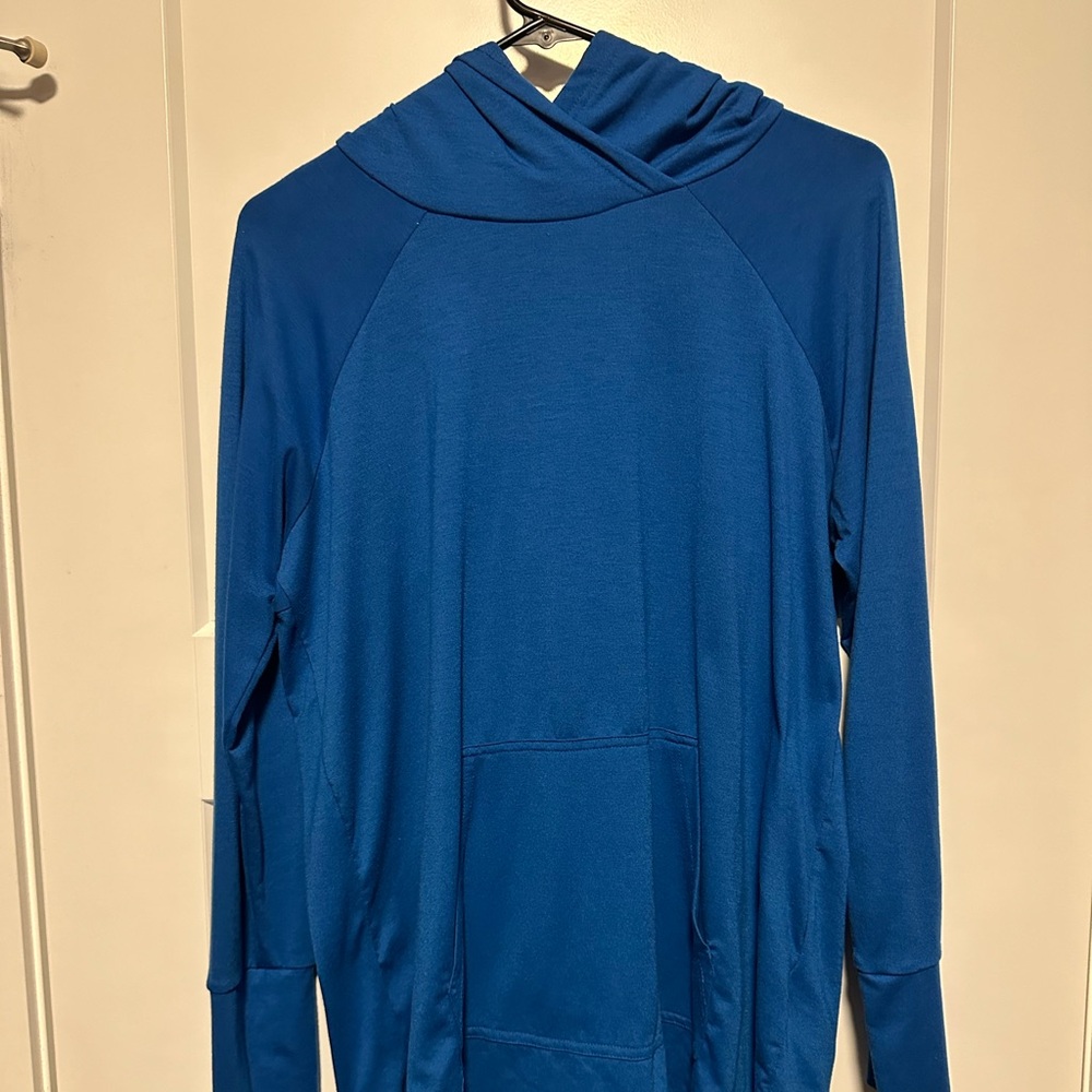 Large royal blue Lularoe Amber hoodie
